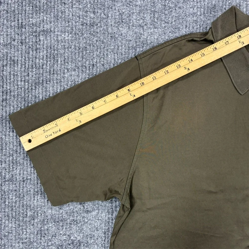 Brooks Brothers 346 Mercerized Polo Shirt Mens Size XL Olive Green Short Sleeve